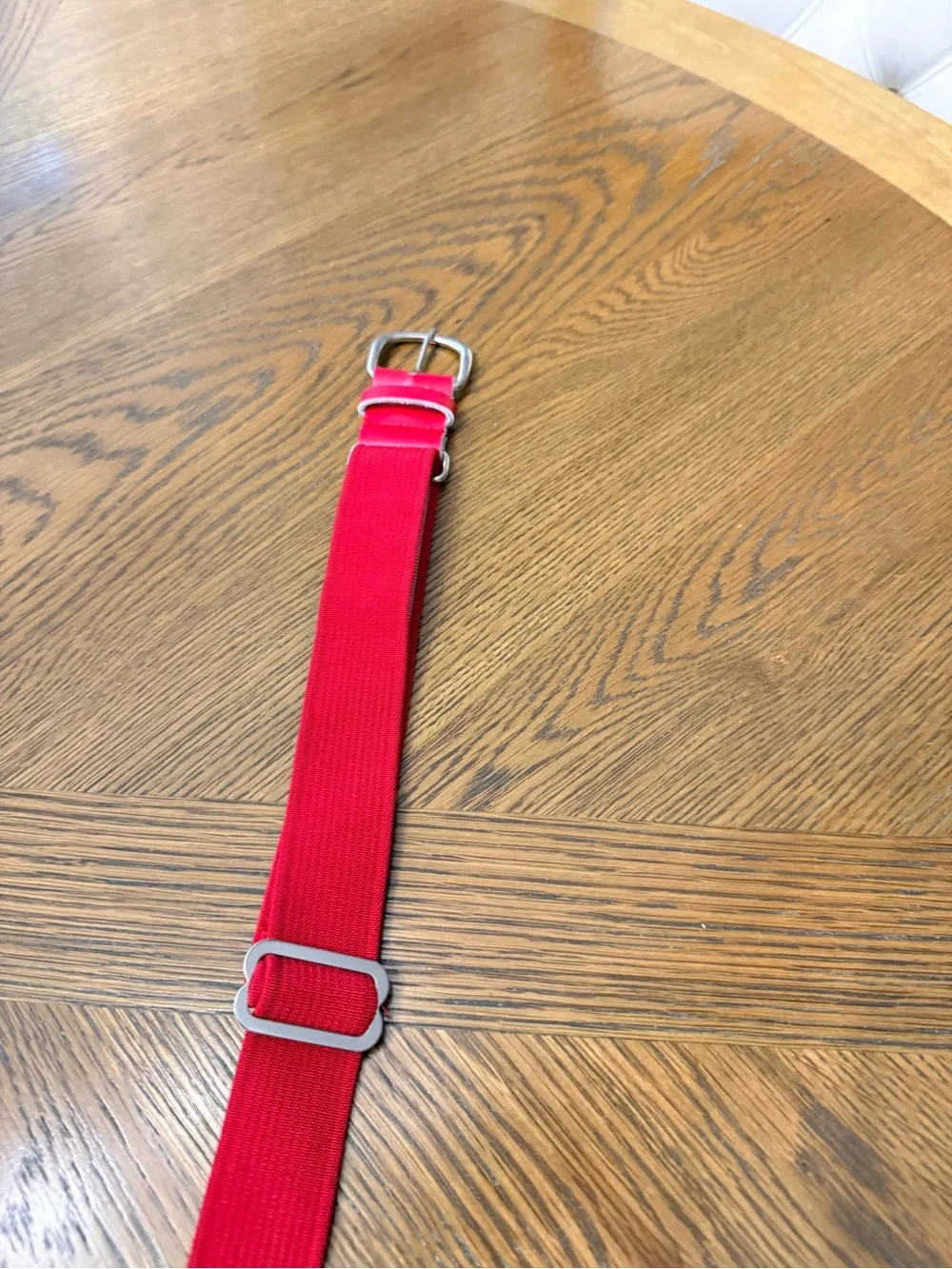 Youth Baseball Belt Red Adjustable Elastic Sports Belt One Size